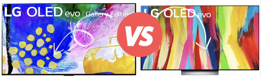 LG OLED G2 vs C2 Der ultimative Vergleich fuer Ihr Heimkino