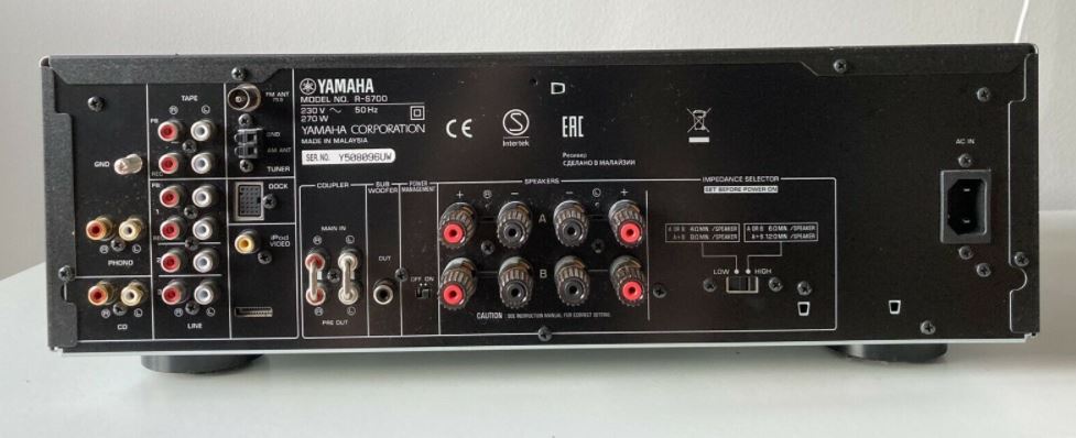 Yamaha R S700 Anschluesse 2